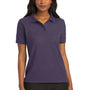 Port Authority Womens Silk Touch Wrinkle Resistant Short Sleeve Polo Shirt - Eggplant Purple