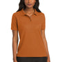 Port Authority Womens Silk Touch Wrinkle Resistant Short Sleeve Polo Shirt - Texas Orange