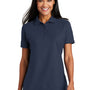 Port Authority Womens Moisture Wicking Short Sleeve Polo Shirt - Navy Blue