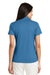 Port Authority L528 Womens Performance Moisture Wicking Short Sleeve Polo Shirt Ocean Blue Back