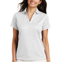 Port Authority Womens Performance Moisture Wicking Short Sleeve Polo Shirt - White