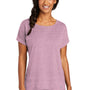 Ogio Womens Luuma Jersey Moisture Wicking Short Sleeve Crewneck T-Shirt - Heather Lilac Pink - Closeout