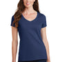Port & Company Womens Fan Favorite Short Sleeve V-Neck T-Shirt - Team Navy Blue