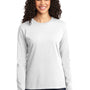 Port & Company Womens Core Long Sleeve Crewneck T-Shirt - White