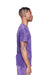 Lane Seven LST002 Mens Vintage Short Sleeve Crewneck T-Shirt Cloud Purple Side