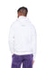 Lane Seven LST004 Mens Vintage Raglan Hooded Sweatshirt Hoodie Vintage White Back
