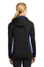 Sport-Tek LST235 Womens Sport-Wick Moisture Wicking Fleece Hooded Sweatshirt Hoodie Black/Royal Blue Back