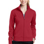 Sport-Tek Womens Sport-Wick Moisture Wicking Fleece Full Zip Sweatshirt - Deep Red