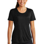 Sport-Tek Womens Competitor Moisture Wicking Short Sleeve Crewneck T-Shirt - Black