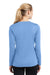 Sport-Tek LST353LS Womens Competitor Moisture Wicking Long Sleeve V-Neck T-Shirt Carolina Blue Back