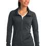 Sport-Tek Womens Sport-Wick Moisture Wicking Full Zip Jacket - Charcoal Grey