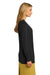Port Authority LSW289 Womens Long Sleeve Cardigan Sweater Black Side