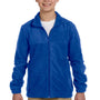 Harriton Youth Pill Resistant Fleece Full Zip Jacket - True Royal Blue