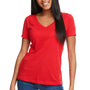 Next Level Womens Ideal Jersey Short Sleeve V-Neck T-Shirt - Red