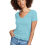 Next Level Womens Ideal Jersey Short Sleeve V-Neck T-Shirt - Tahiti Blue