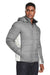Nautica N17186 Mens Nautical Mile Packable Full Zip Hooded Puffer Jacket Graphite Grey/Antique White 3Q