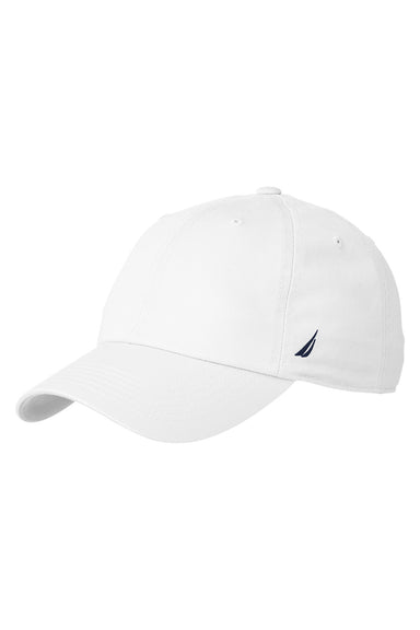 Nautica N17606 Mens J Class Adjustable Hat White Front