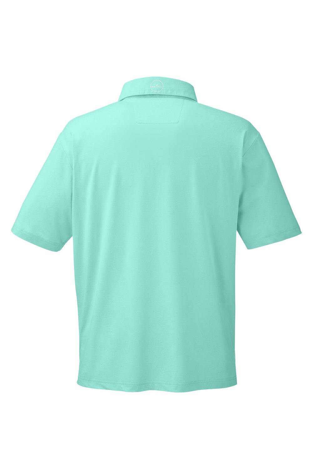 Nautica N17922 Mens Saltwater Short Sleeve Polo Shirt Cool Mint Green Flat Back