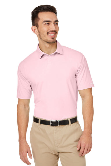 Nautica N17922 Mens Saltwater Short Sleeve Polo Shirt Sunset Pink Front