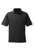 Nautica N17922 Mens Saltwater Short Sleeve Polo Shirt Onyx Black Flat Front