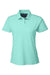 Nautica N17923 Womens Saltwater Short Sleeve Polo Shirt Cool Mint Green Flat Front