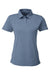 Nautica N17923 Womens Saltwater Short Sleeve Polo Shirt Faded Navy Blue Flat Front