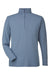 Nautica N17924 Mens Saltwater 1/4 Zip Sweatshirt Faded Navy Blue Flat Front
