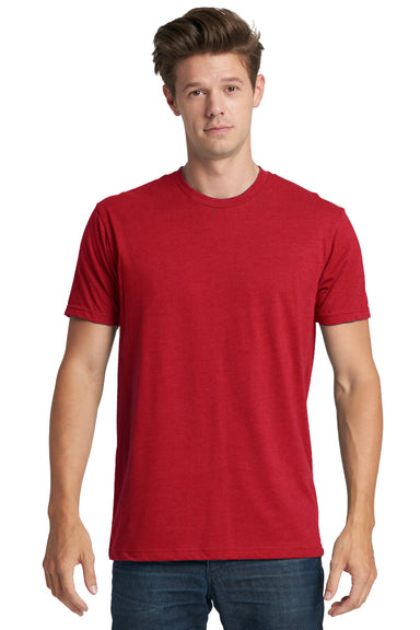 Next Level N6210 Mens CVC Jersey Short Sleeve Crewneck T-Shirt Red Front