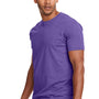 Next Level Mens CVC Jersey Short Sleeve Crewneck T-Shirt - Purple Rush