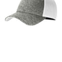 New Era Mens Stretch Fit Hat - White/Heather Shadow Grey