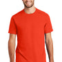 New Era Mens Heritage Short Sleeve Crewneck T-Shirt - Orange - Closeout