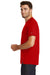 New Era NEA100 Mens Heritage Short Sleeve Crewneck T-Shirt Red Side