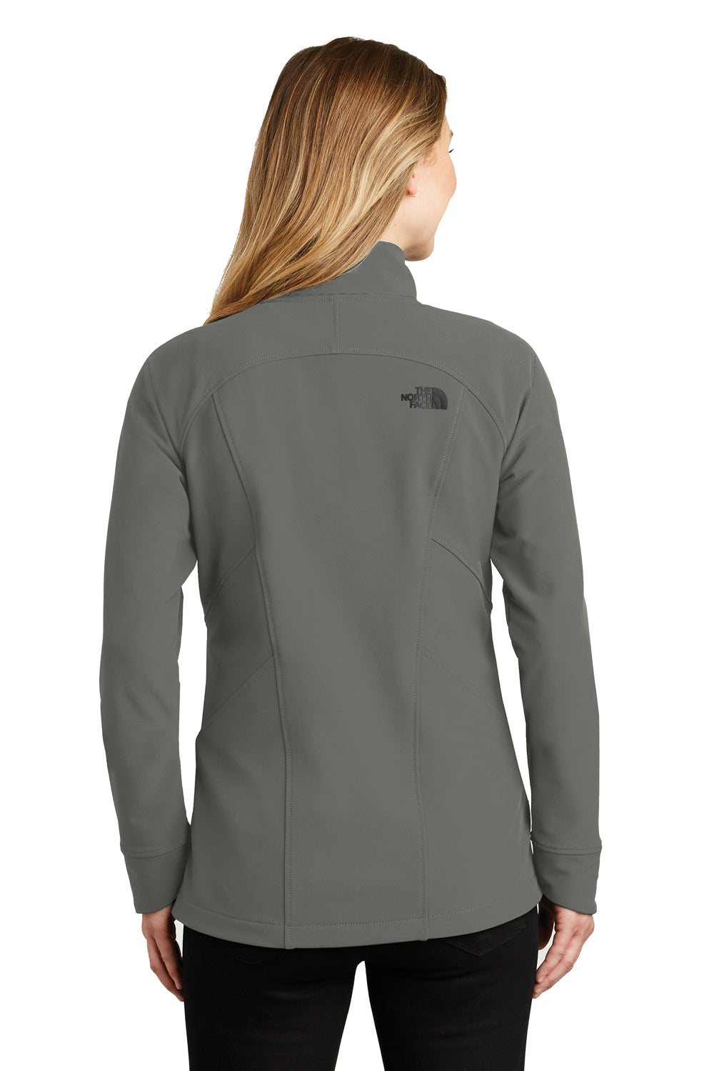 The North Face NF0A3LGW Womens Tech Wind & Water Resistant Full Zip Jacket Asphalt Grey Back