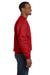 Hanes P160 Mens EcoSmart Print Pro XP Fleece Crewneck Sweatshirt Red Side
