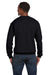 Hanes P160 Mens EcoSmart Print Pro XP Fleece Crewneck Sweatshirt Black Back