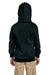 Hanes P473 Youth EcoSmart Print Pro XP Hooded Sweatshirt Hoodie Black Back
