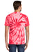 Port & Company PC147 Mens Tie-Dye Short Sleeve Crewneck T-Shirt Red Back