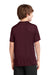 Port & Company PC380Y Youth Dry Zone Performance Moisture Wicking Short Sleeve Crewneck T-Shirt Maroon Back