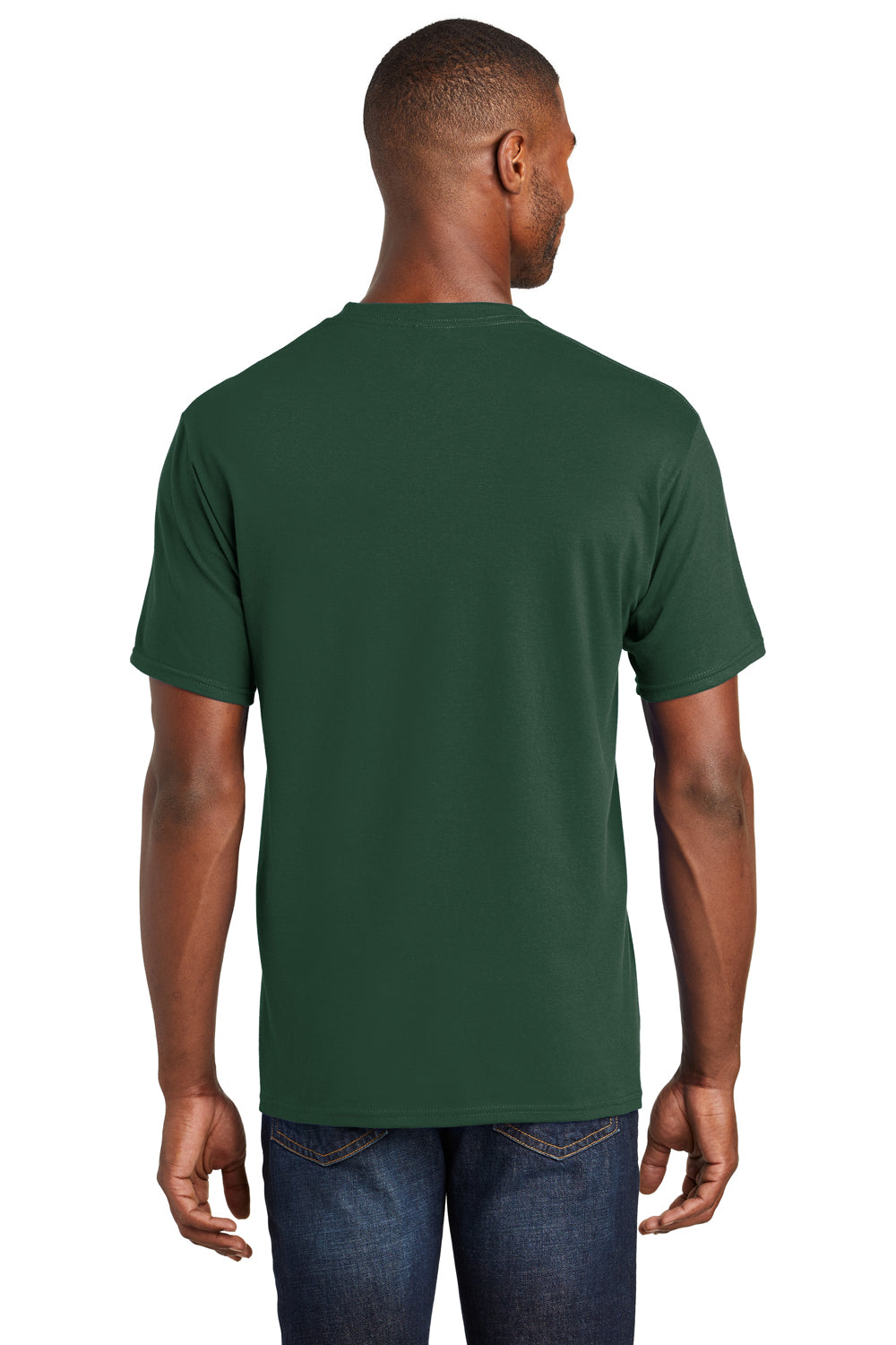 Port & Company PC450 Mens Fan Favorite Short Sleeve Crewneck T-Shirt Forest Green Back