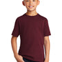 Port & Company Youth Core Short Sleeve Crewneck T-Shirt - Athletic Maroon