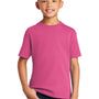 Port & Company Youth Core Short Sleeve Crewneck T-Shirt - Sangria Pink