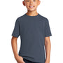 Port & Company Youth Core Short Sleeve Crewneck T-Shirt - Steel Blue