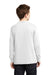 Port & Company PC54YLS Youth Core Long Sleeve Crewneck T-Shirt White Back