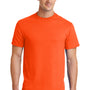 Port & Company Mens Core Short Sleeve Crewneck T-Shirt - Safety Orange