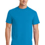 Port & Company Mens Core Short Sleeve Crewneck T-Shirt - Sapphire Blue