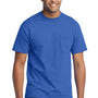 Port & Company Mens Core Short Sleeve Crewneck T-Shirt w/ Pocket - Royal Blue