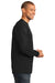 Port & Company PC61LS Mens Essential Long Sleeve Crewneck T-Shirt Black Side