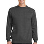 Port & Company Mens Core Pill Resistant Fleece Crewneck Sweatshirt - Heather Dark Grey