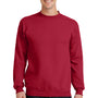 Port & Company Mens Core Pill Resistant Fleece Crewneck Sweatshirt - Red