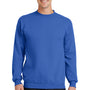 Port & Company Mens Core Pill Resistant Fleece Crewneck Sweatshirt - Royal Blue